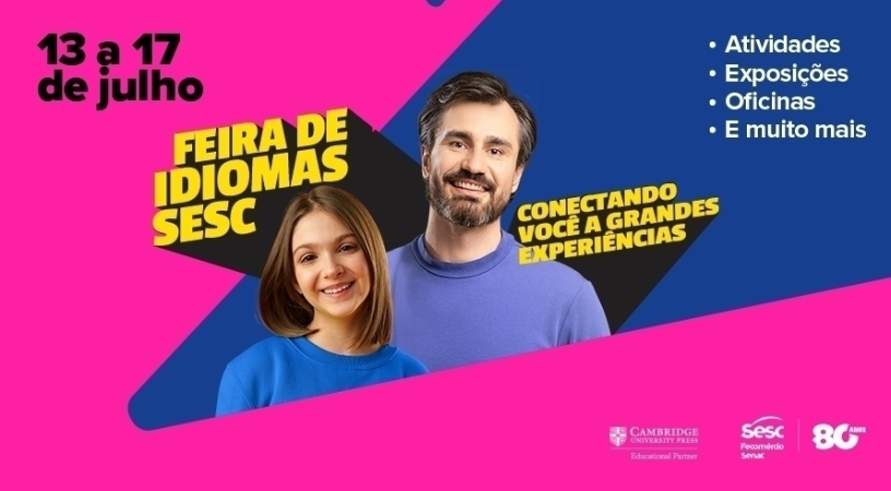 Sesc-SC: Feira de Idiomas leva cultura e aprendizado para além da sala de aula