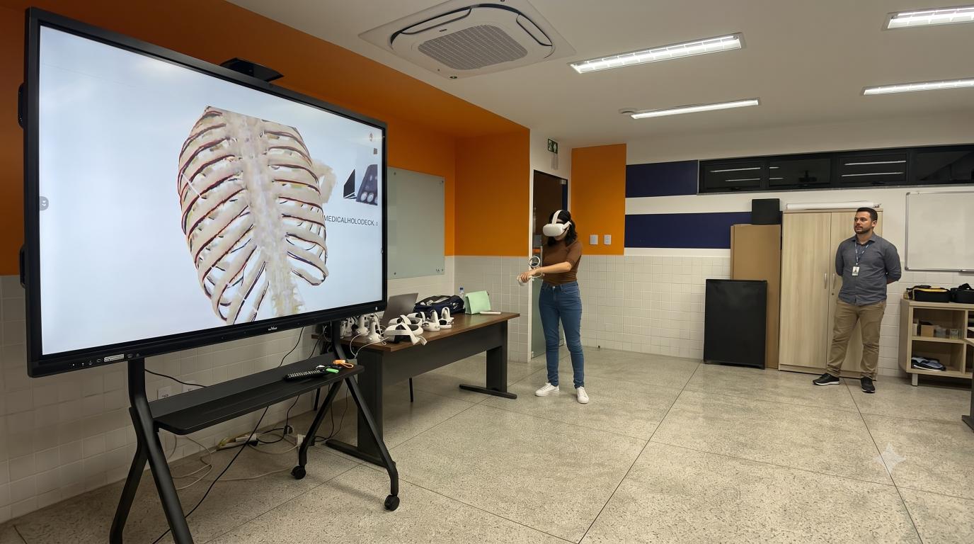 Realidade virtual no ensino de anatomia aproxima teoria e prática no Senac Sergipe